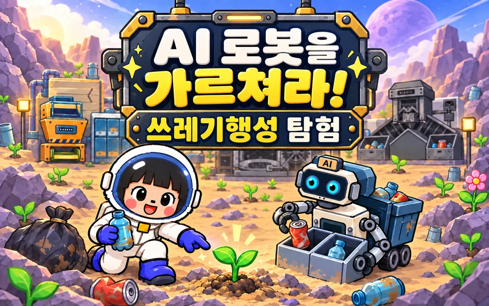 AI 로봇을 가르쳐라! 쓰레기행성 탐험 포스터